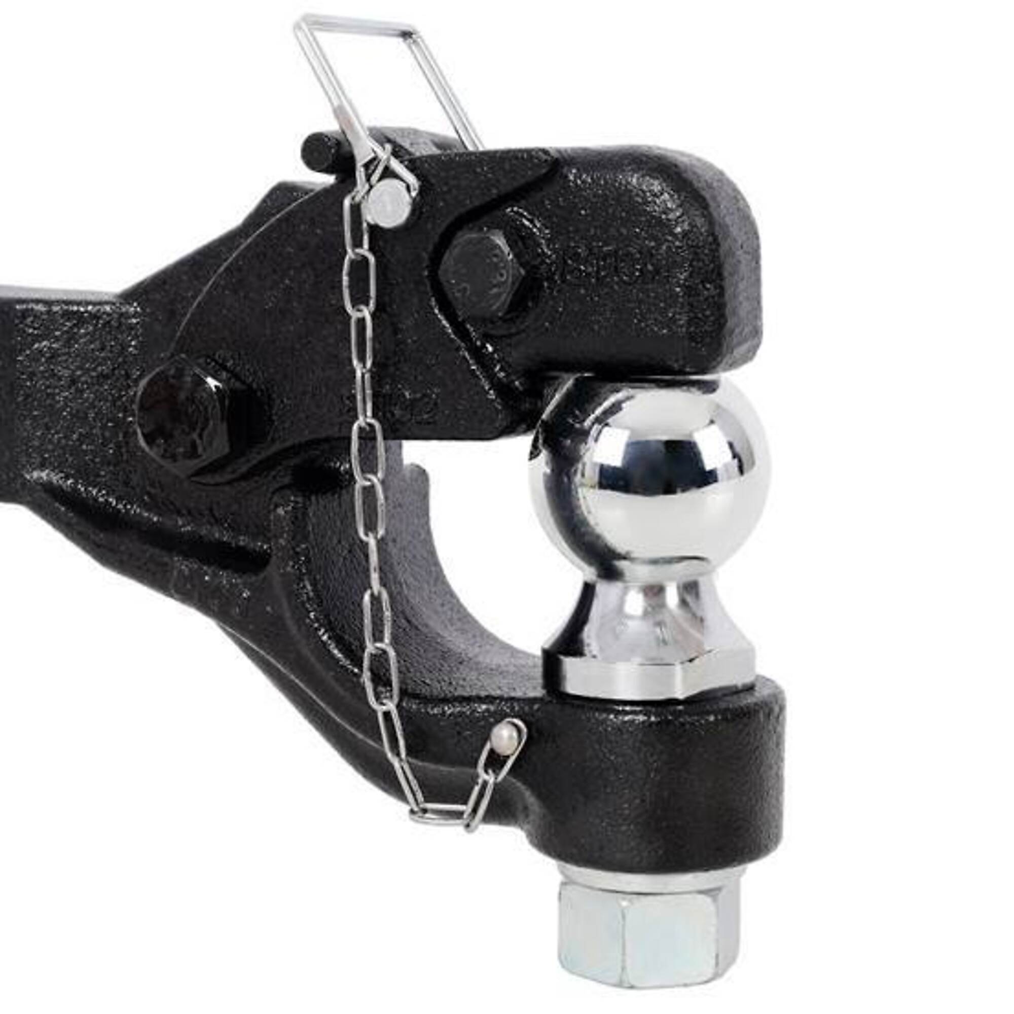 8 Ton 2" Pintle Hitch Receiver with 2" Trailer Ball, BAC-W465P423204